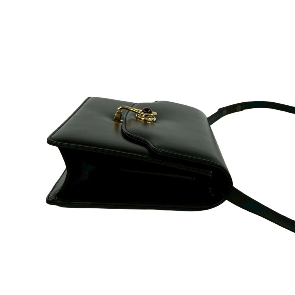 GUCCI Vintage Black Leather Shoulder Bag - Picture 6 of 10